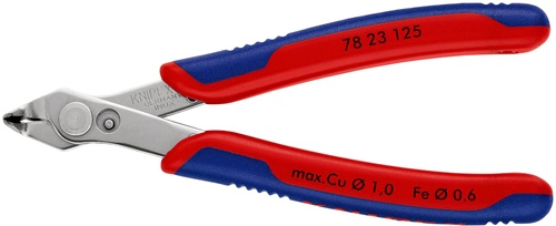 Elektronikseitenschneider Super-Knips® INOX L.125mm Form 2 Facette nein pol.