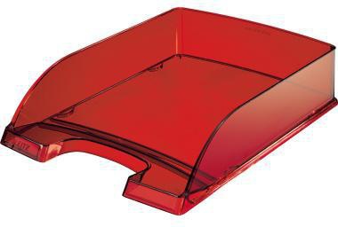 Leitz Briefablage Transparent Plus 52260028 DIN A4 PS dunkelrot