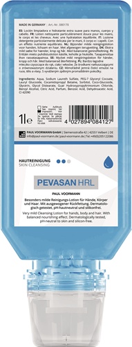 Handreinigung PEVASAN HRL 1l silikonfrei,pH-neutral Softflasche PAUL VOORMANN