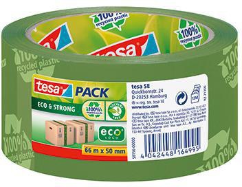 tesa Packband tesapack Eco & Strong 58156-00000 50mmx66m Aufdruck grün