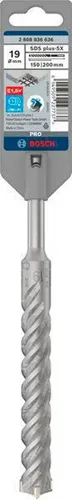 Bosch Hammerbohrer PRO D.19mm Arbeits-L.150mm L.200mm SDS plus-5X