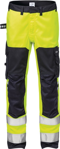 FRISTADS Warnschutz-Stretchhose Flamestat High Vis 2161 ATHF Gr.C52 gelb/marine