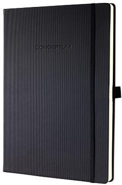 SIGEL Notizbuch Conceptum CO110 ca. DIN A4 blanko 97Blatt schwarz