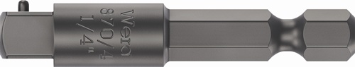 Adapter 870/4 Antriebssechskant 1/4 Zoll Abtriebs-4-KT.1/4 Zoll L.50mm WERA