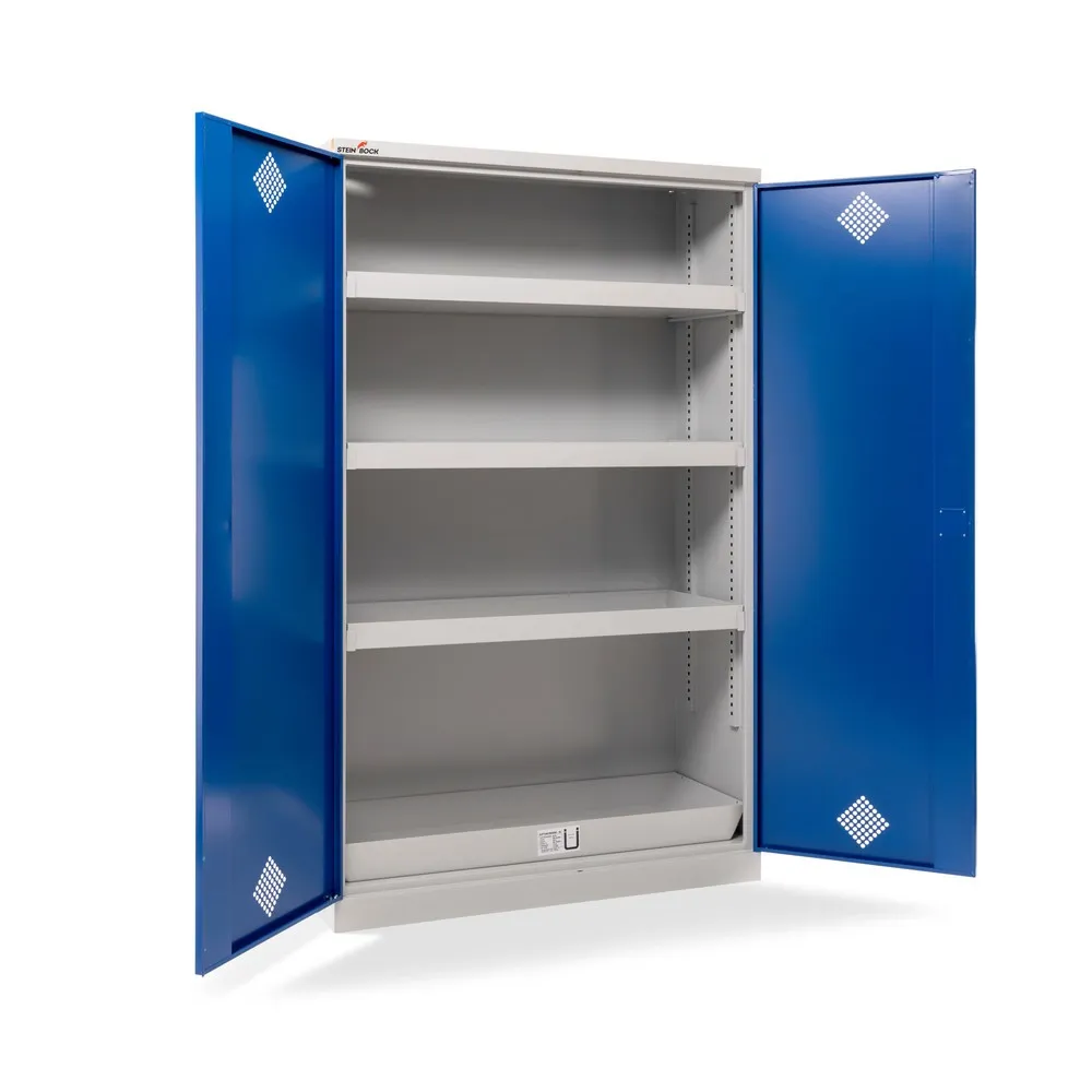 Steinbock® Chemikalienschrank, 4 Bodenauffangwannen nach StawaR