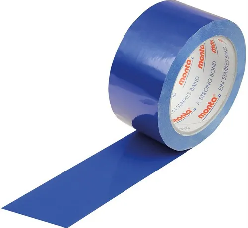 Klebeband monta 250F Breite 50mm Länge 66m Stärke 57µ PVC blau leise MONTA