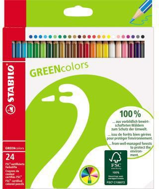 STABILO Farbstift GREENcolors 6019/2-24 sortiert 24 St./Pack.