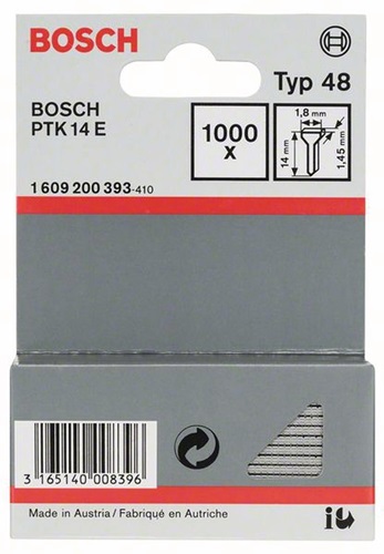 Bosch Nagel Typ 48 LxB 14x1,8mm Dicke 1,45mm 1000er Pack 