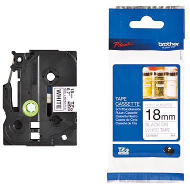 Brother Schriftbandkassette TZEN241 18mmx8m unlaminiert sw auf ws