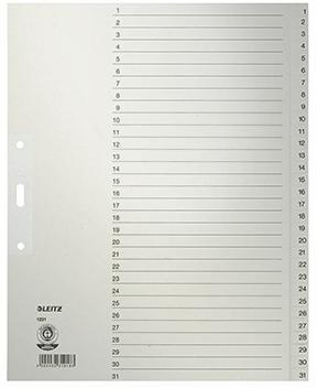 Leitz Register 12310085 DIN A4 1-31 volle Höhe Papier grau