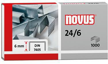 NOVUS Heftklammer 24/6 040-0158 verzinkt 1.000 St./Pack.