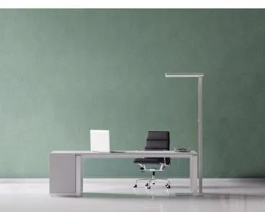 MAUL Standleuchte MAULjaval 141460 LED dimmbar silber