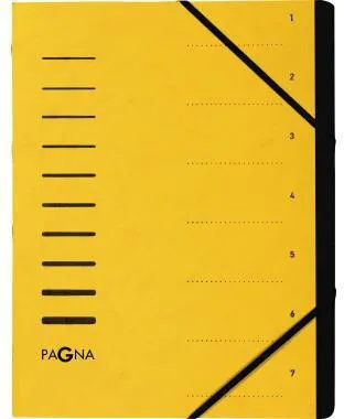 PAGNA Ordnungsmappe 40058-05 7Fächer Pressspan ge