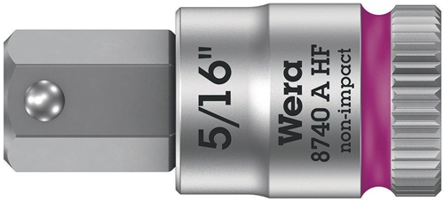 Steckschlüsseleinsatz 8740 A HF 1/4 Zoll i6-KT.SW 5/16 Zoll L.28,0mm WERA