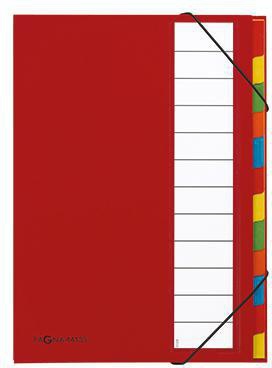 PAGNA Ordnungsmappe Deskorganizer 44133-01 DIN A4 12Fächer rot