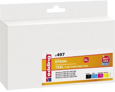 edding Tintenpatrone 18-497 wie Epson 79XL sw/c/m/y 4 St./Pack.
