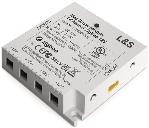 Funktionsmodul Mec Driver 1 Kanal,4 LED Ausg.12V DC L.73,6mmmm L&S