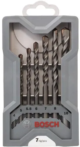 Bosch Betonbohrer-Set CYL-3 7-tlg.D.4/5/5,5/6/7/8/10mm i.Ku.-kassette