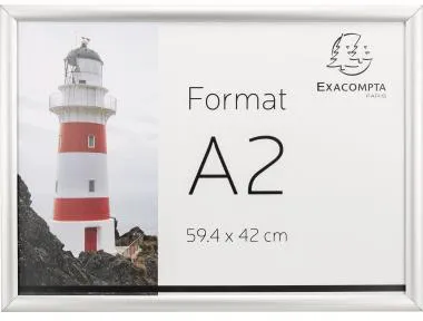 Exacompta Wandplakatrahmen 8294358D A2 Aluminium/Acryl