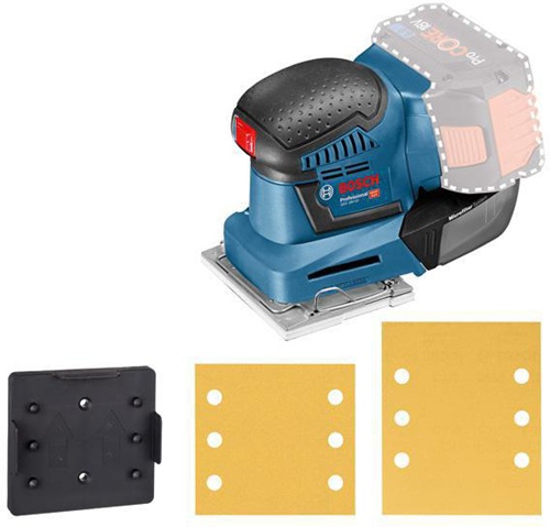 Bosch Akku-Schwingschleifer GSS 18V-10 Spannung 18V Kap.5Ah o.Akku/Ladegerät i.Karton