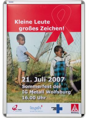 Franken Bilderwechselrahmen BS0802 für DIN A1 silber