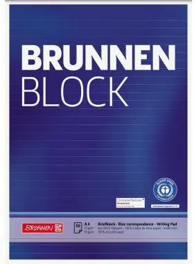 BRUNNEN Briefblock RCP 105261701 DIN A4 50Blatt liniert