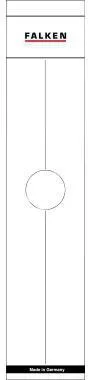 Falken Ordnerrückenschild 11287067 70mm weiß 10 St./Pack.