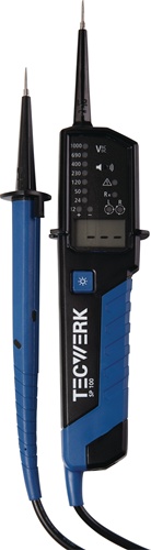 TECWERK Spannungs-/Durchgangsprüfer SP 100 6-1000/6-1500V AC/DC 