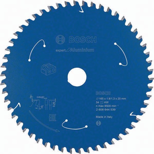 Bosch Kreissägeblatt AD 165mm Z54 HLTCG Bohr.20mm Schnitt-B.1,8mm HM 