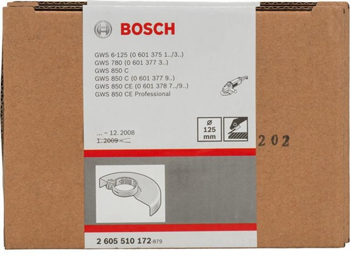 Bosch Schutzhaube D.125mm o.Deckblech m.Codierung zum Trennschleifen