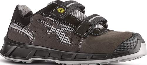 Sicherheitssandale Prince Veloursleder mit Mesh-Einsätzen S1PS FO SR ESD EN ISO 20345:2022 U.POWER