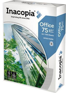 Inacopia Papier Office 020807511001 A4 75g 2fach gel. ws 500 Bl./Pack.