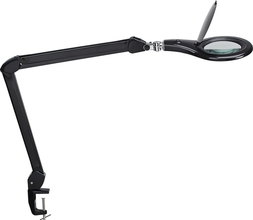 LED-Lupenleuchte Glaslinse 127 (5 ″) Tischklemme