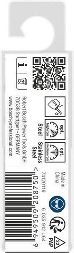 Bosch Metallbohrer PRO Stainless Steel Arbeits-L.39mm D.3,7mm L.70mm 10St.