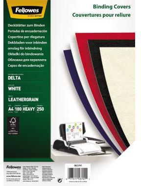 Fellowes Deckblatt Delta 5370104 DIN A4 weiß 100 St./Pack.