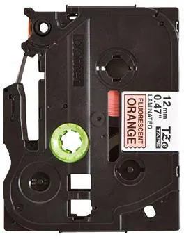 Brother Schriftbandkassette TZEB31 12mmx5m schwarz auf signalorange