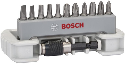 Bosch Schrauberbit-Set Extra-Hart 11tlg.PH/PZ/T/S L.25mm m.Bithalter 11+1-tlg.