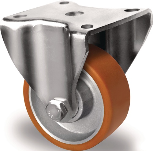 TECWERK Bockrolle Polyurethan Platte L100xB88 mm Farbe Rolle braun 