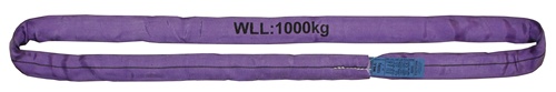 TECWERK Rundschlinge DIN EN 1492-2 Umfang 6m violett Tragf.einf.1000kg 