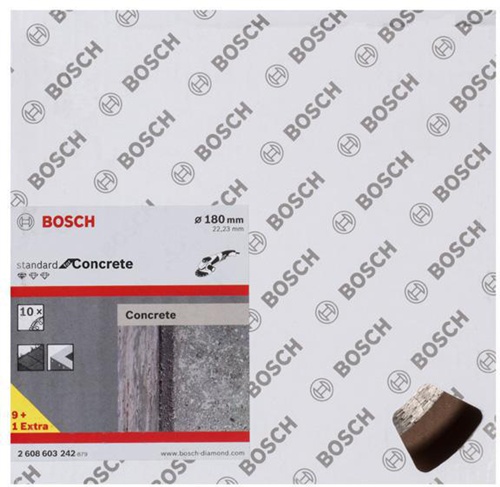 Bosch Diamanttrennscheibe Standard for Concrete 10-tlg.D.180mm Segment-H.10mm 10erPack