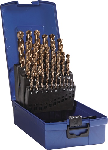 TECWERK Spiralbohrersatz DIN 338 Typ VA HSS-Co5 dampfangelassen 