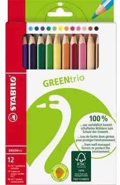 STABILO Farbstift GREENtrio 6203/12 sortiert 12 St./Pack.