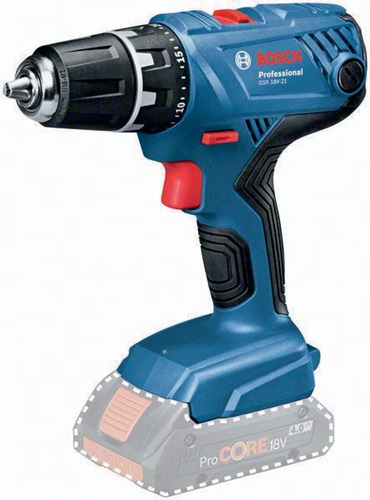 Bosch Akku-Bohrschrauber GSR 18V-21 Spannung 18V Drehm.21/55Nm o.Akku/Ladeg. 