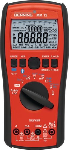 Multimeter MM 12 0,0001 V-1000 V AC/DC TRUE RMS BENNING