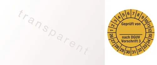 Mehrjahresprüfplakette B25xL60mm J.2026-2035 Folie