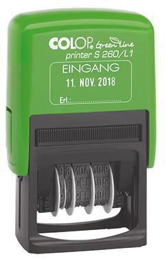COLOP Datumsstempel Printer S260 L1 Green Line Eingang 127787