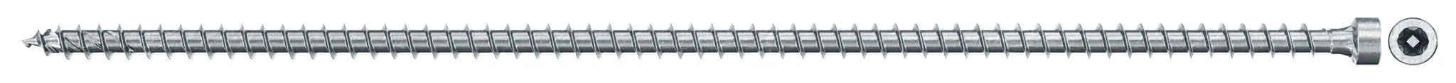 fischer Vollgewindeschraube PowerFull II CHTF 8,0 x 300 BC 50 Zylinderkopf mit Innenstern TX Vollgewinde galvanisch verzinkt, blau passiviert