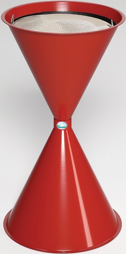 Standascher D400xH730mm rot Stahlbl.VAR