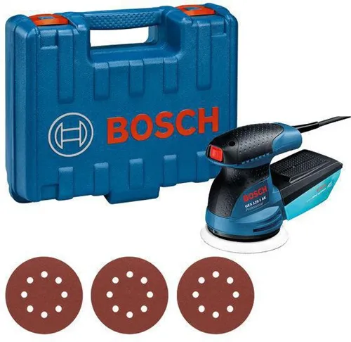Bosch Exzenterschleifer GEX 125-1 AE 250W Schleifteller-D125mmm 3xSchleifbl.C470
