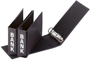 PAGNA Bankordner Basic Colours 40801-01 25x14x5cm Pappe schwarz